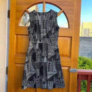 Nooworks geometric print midi dress